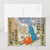 ヴィンテージ標識 ポストカード (正面/裏面)