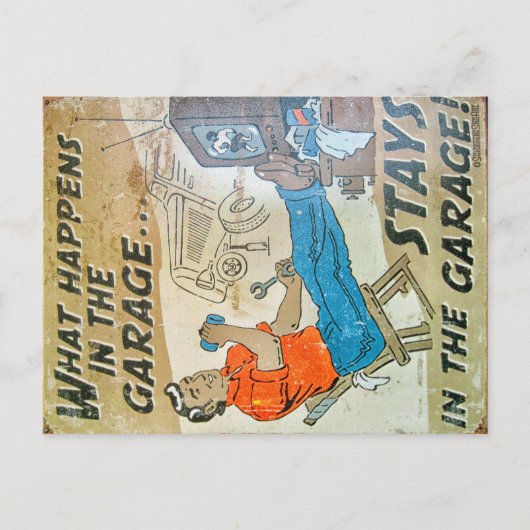 ヴィンテージ標識 ポストカード (正面)