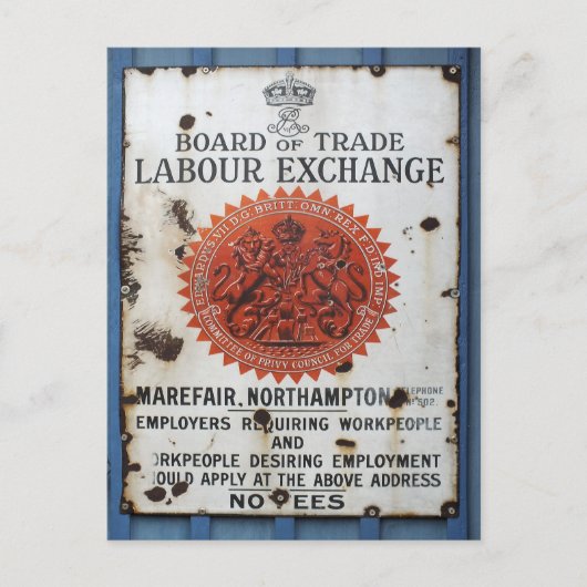 ヴィンテージ標識 ポストカード (正面)