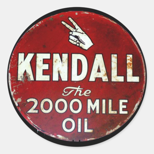 ヴィンテージ標識 ラウンドシール (正面)