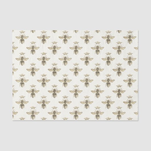 ヴィンテージ模様クイーンビー中冠 薄葉紙 (正面)