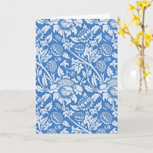 ヴィンテージ模様 カード (黄色い花)