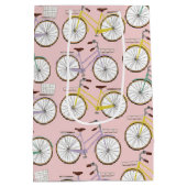 ヴィンテージ模様 ミディアムペーパーバッグ (裏面)