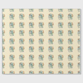 ヴィンテージ模様 ラッピングペーパー (フラット)