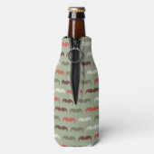 ヴィンテージ模様（口髭） ボトルクーラー (ボトル裏面)