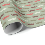 ヴィンテージ模様（口髭） ラッピングペーパー (ロールコーナー)