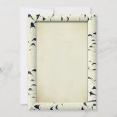 ヴィンテージ樺の木ツリーバークウッド結婚式招待状 招待状 (裏面)