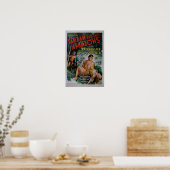 ヴィンテージ樽山映画ポスター ポスター (キッチン)