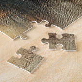 ヴィンテージ橋の川絵を描の田舎 ジグソーパズル (側面)