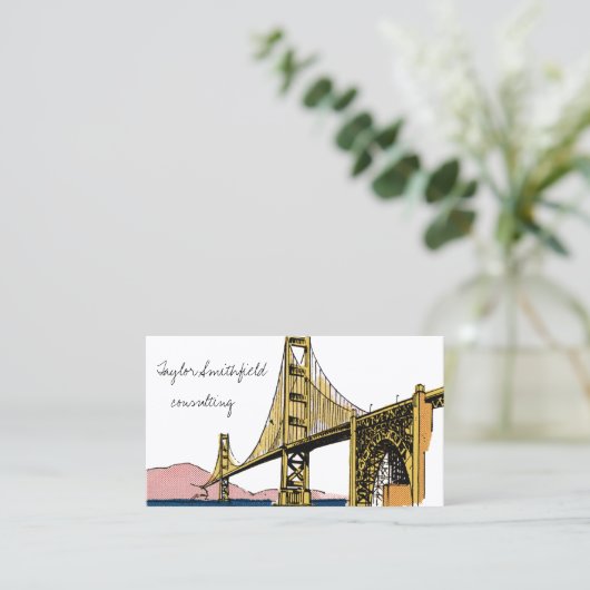 ヴィンテージ橋 名刺 (スタンド正面)