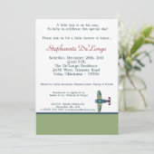 ヴィンテージ機ベビーシャワー招待状 招待状 (スタンド正面)