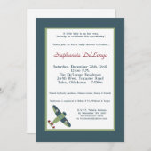 ヴィンテージ機ベビーシャワー招待状 招待状 (正面/裏面)