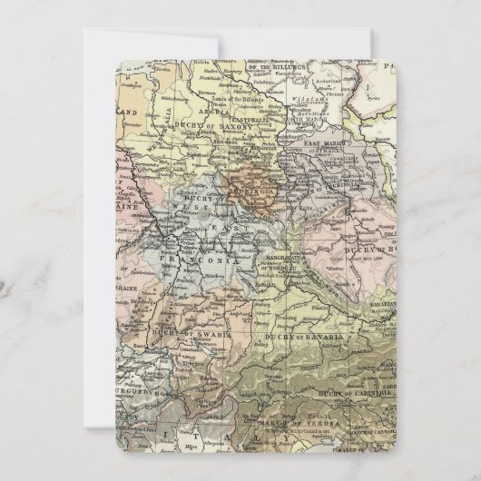 ヴィンテージ機少年の赤ちゃんシャワー旅行マップ 招待状 (裏面)