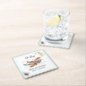 ヴィンテージ機少年旅行赤ちゃんシャワー ペーパーコースター (インサイチュ)