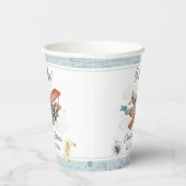 ヴィンテージ機少年旅行赤ちゃんシャワー 紙コップ (右)