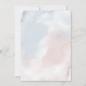 ヴィンテージ機性別によるパーティーの表示 招待状 (裏面)