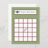 ヴィンテージ機書き込み可能ビンゴカード インビテーションポストカード (正面/裏面)