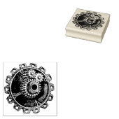 ヴィンテージ機械式ギアラバーアートスタンプ ラバースタンプ (押印)