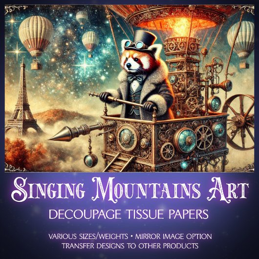 ヴィンテージ機械式レッドパンダボヤージュデクページ 薄葉紙