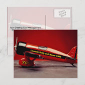 ヴィンテージ機模型 ポストカード (正面/裏面)