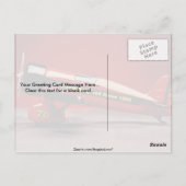 ヴィンテージ機模型 ポストカード (裏面)