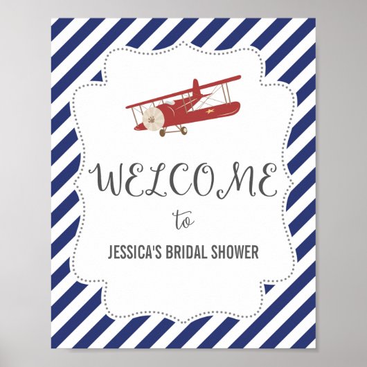 ヴィンテージ機歓迎ポスタープリント ポスター (正面)