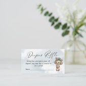 ヴィンテージ機熊おむつラッフルカードインサート 名刺 (スタンド正面)