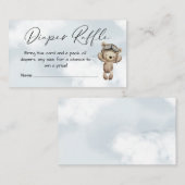 ヴィンテージ機熊おむつラッフルカードインサート 名刺 (正面/裏面)