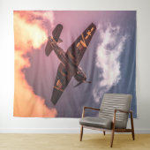 ヴィンテージ機美しい空 タペストリー (インサイチュ(横))
