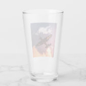 ヴィンテージ機美しい空 タンブラーグラス (裏面)