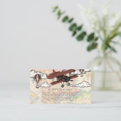 ヴィンテージ機表示シャワー招待状インサート エンクロージャーカード (スタンド正面)