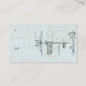 ヴィンテージ機表示シャワー招待状インサート エンクロージャーカード (裏面)