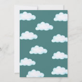 ヴィンテージ機誕生日パーティーのタイムフライ 招待状 (裏面)