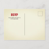 ヴィンテージ機誕生日パーティーの写真 インビテーションポストカード (裏面)