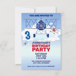 ヴィンテージ機誕生日パーティーの招待 招待状