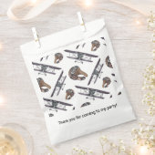 ヴィンテージ機誕生日パーティー フェイバーバッグ (クリップ留めされた状態)