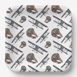 ヴィンテージ機誕生日パーティー ペーパープレート