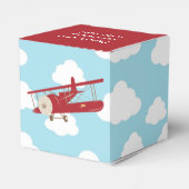 ヴィンテージ機貸与箱(赤飛行機)誕生日 フェイバーボックス (裏面サイド)