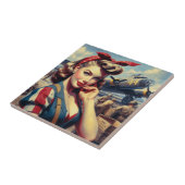 ヴィンテージ機軸ピン留め タイル (側面)