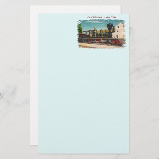 ヴィンテージ機関文房具 便箋 (正面/裏面)