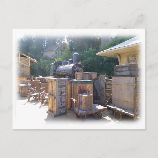 ヴィンテージ機関車のポストカード！ ポストカード (正面)