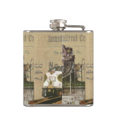 ヴィンテージ機関車グラフトン&アップトン フラスク (裏面)