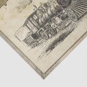 ヴィンテージ機関車プリント 薄葉紙 (詳細)