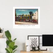 ヴィンテージ機関車ポスター ポスター (ホームオフィス)