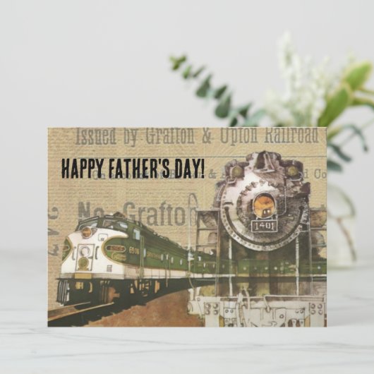 ヴィンテージ機関車蒸気機関蒸気機関蒸気機関車庫 カード (スタンド正面)