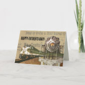 ヴィンテージ機関車蒸気機関鉄道 カード (正面)