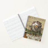 ヴィンテージ機関車蒸気機関鉄道 ノートブック (内部)