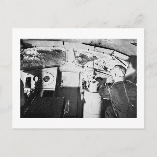 ヴィンテージ機関車運転士 ポストカード (正面)