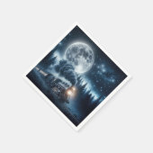 ヴィンテージ機関車 スタンダードカクテルナプキン (角)