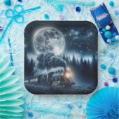 ヴィンテージ機関車 ペーパープレート (パーティー)